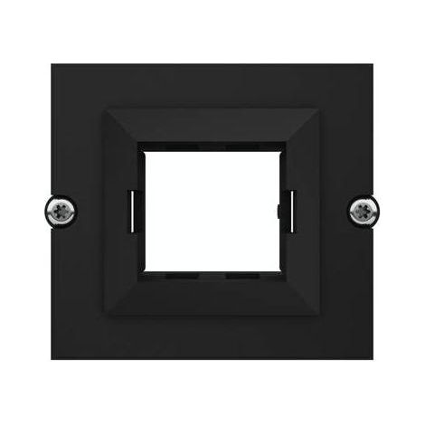 Cadre pour prises Bachmann Keystone noir plastique durable