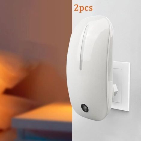 Veilleuse Lampe LED - Noname - 2pcs - Capteur de lumière - 20000H - Blanc (1/4)