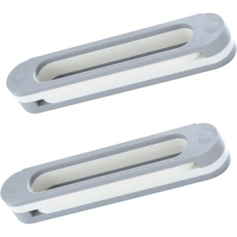 Organisateur de Chaussures Pliable Mural 2pcs en PP sans Perçage Fixation Adhésive pour Salle de Bain et Rangement (1/5)
