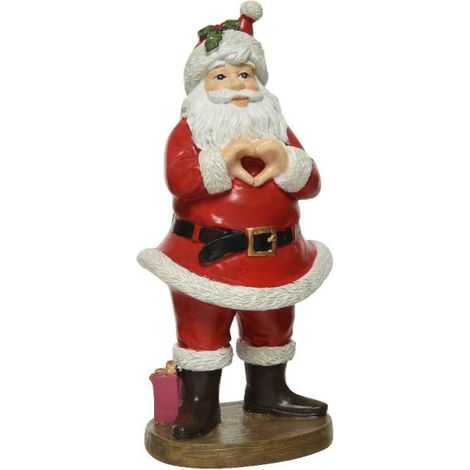 Statuina Babbo Natale in poliresina 21h cm