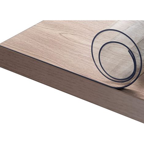 Tovaglia Antimacchia Plastificata PVC Trasparente Proteggi Tavolo Crystal, misura100X400coloreTrasparente