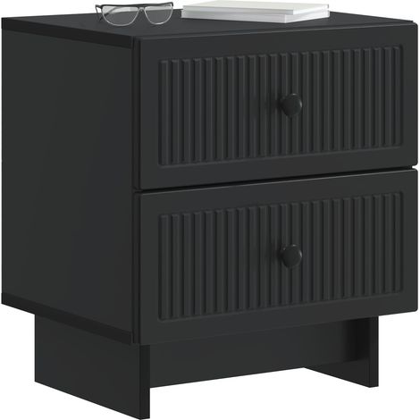 Maison Exclusive - Nachttisch Schwarz 43 x 34,5 x 47,5 cm Holzwer