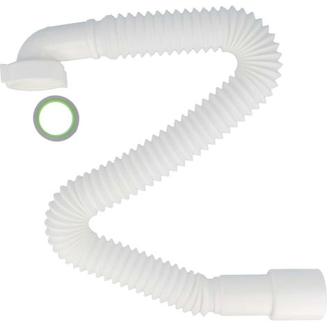tecuro flexibler Spülen-Ablaufschlauch 1 1/2" x Ø 40/50 mm, ausziehbar 400 mm bis 750 mm (1/5)