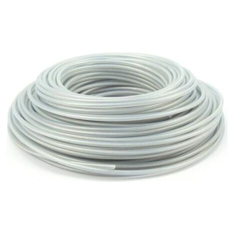 pezzi di filo per decespugliatore in acciaio da 3 mm x 10 metri, filo per decespugliatore, bobina di filo in acciaio resistente per decespugliatore da giardino, filo di ricambio per tosaerba (1/4)