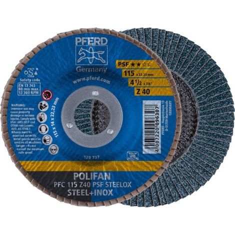 POLIFAN PFC 115 Z80 PSF 5115 STEELOX - PFERD