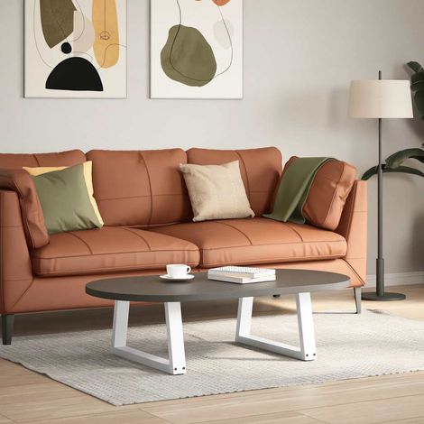 Maison Exclusive - Couchtischbeine V-Form 2 Stück Weiß 50x(30-31,