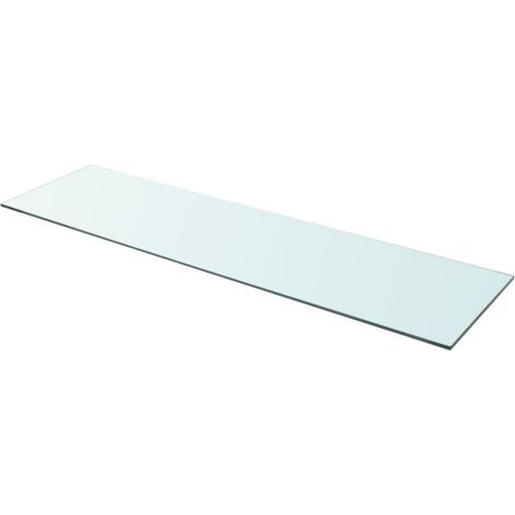 Panneau Verre 110 x 30 cm - Charge Max 15 kg - Pour Paroi À Lattes - Intérieur Maison Et Magasin