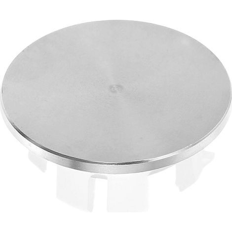Bouchon de trop-plein pour lavabo de salle de bain, cache-trou d'évier de cuisine, anneau de trop-plein décoratif en acier inoxydable pour lavabo en céramique (bouchon de trop-plein C) (1/5)