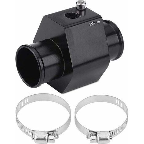 Capteur de température d’eau 28mm avec adaptateur de sonde. raccord de tuyau radiateur pour voiture. jauge universelle aluminium (1/4)