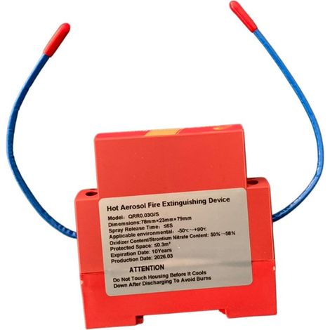 Beyamis Extincteur auto thermique 170°C - Boîtier nylon 65x85mm 30g (1/5)