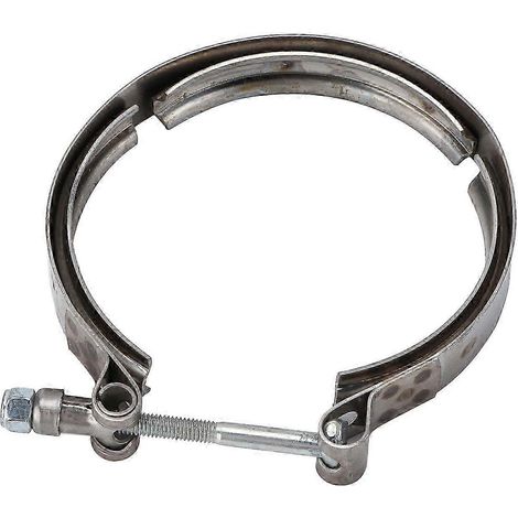 Collier de serrage en acier inoxydable pour échappement de turbocompresseur de voiture, compatible avec un turbocompresseur HX40 de marque spécifique. (1/4)