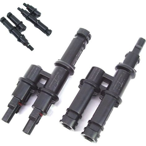 1 Paar Y-Solarstecker Y-Stecker 2er Pack Solar-Stecker Y-Adapter f. Solarmodule (1/5)