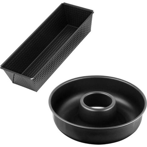 Set aus Kuchenformen und Savarinformen - ZENKER - Schwarz Metallic - 30,5 x 11,5 cm und 28 cm (1/5)