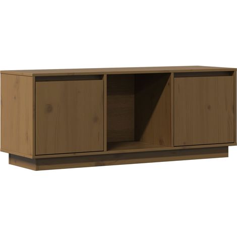 Maison Exclusive - TV-Schrank Honigbraun 110,5x35x44 cm Massivhol