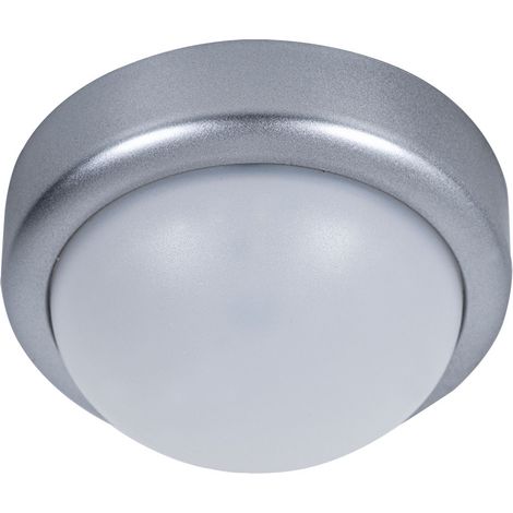 Deckenleuchte Flurlampe Küchenleuchte LED Deckenlampe silber weiß,  3,12W 380lm 4000K, DxH 12x6 cm
