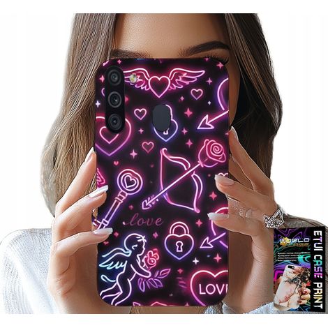Custodia per Samsung Galaxy A21 - Custodia per San Valentino, LOOT, Cupido, cuori (1/5)