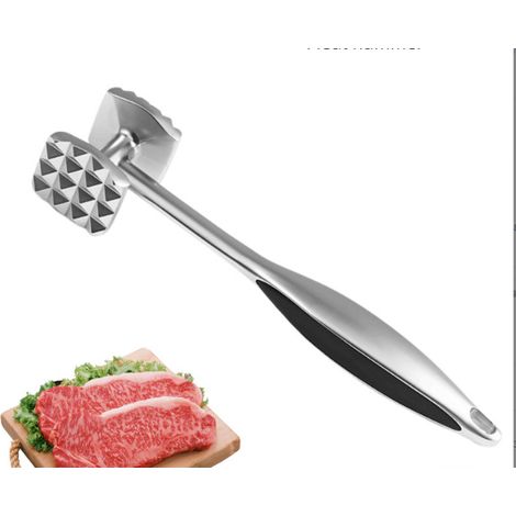 Neuer, robuster, doppelseitiger Fleischhammer aus Zinklegierung für Steaks