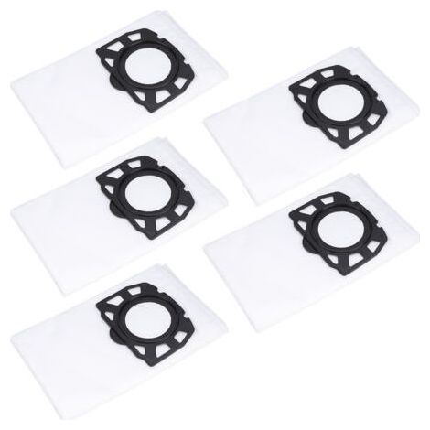 Confezione da 5 sacchetti filtro in tessuto non tessuto di alta qualità per aspirapolvere Karcher MV4 MV5 MV6 WD4 WD5 WD6 (1/4)