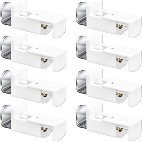 Set of 8 L-Shaped Brackets for Pleated Blinds - No Drilling (1/5)