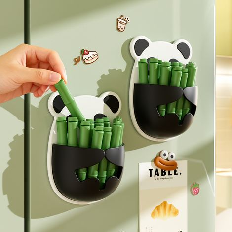 Support de rangement magnétique pour pinces de fermetureModèle panda anti-poussière et anti-humiditéOrganisateur aimanté pour réfrigérateur et snacks (1/5)