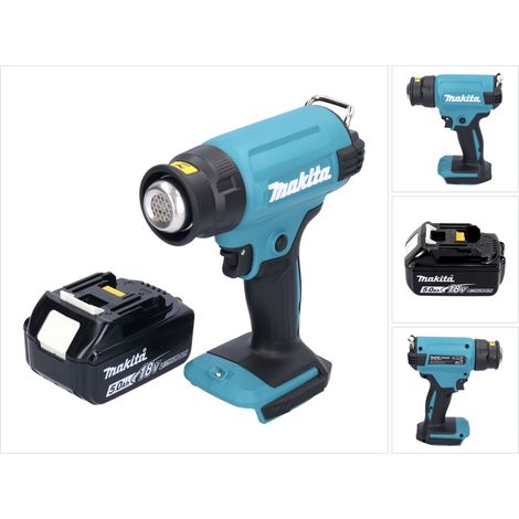 Makita DHG 180 T1 Akku Heißluftgebläse 18 V 550 °C + 1x Akku 5,0 Ah - ohne Ladegerät