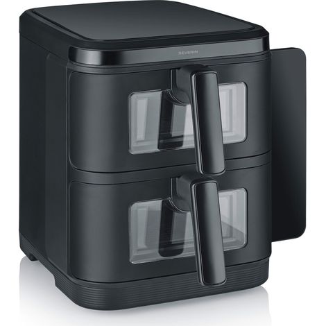 Severin FR2468 Friggitrice ad aria Doppia Zona 11 L 2800 W 9 Programmi Display LED Touch colore Nero