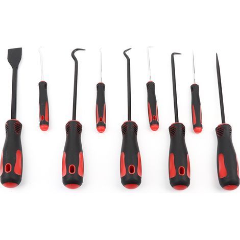Lightweight oil seal extractor with four small, non-slip hooks and high rigidity, made of ABS, for automotive repair shops, with suction cup, pin and O-ring spring. (1/5)