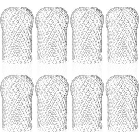 Lot de 8 filtres de gouttière en aluminium – Protection contre débris – Dimensions 8.8x14.5cm – Réutilisables et durables (1/5)