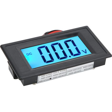 Voltmètre numérique LCD YB5135D à deux fils (demi-étanche, 3,5 V-20 V CC)