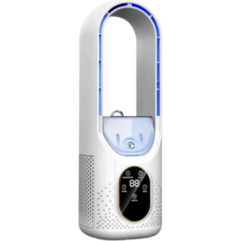 Refroidisseur d'air évaporatif portable, mini ventilateur de climatisation USB avec 6 minuteries réglables et contrôle de la vitesse, ventilateur de bureau personnel (1/5)