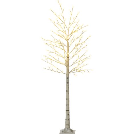 Albero di Natale 180 cm con 180 Luci LED 3 Livelli di Luminosità per Interni ed Esterni Bianco (1/5)