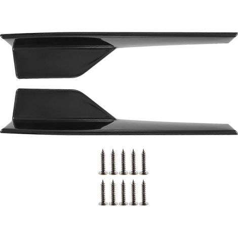 Bas de caisse universels noirs de 450 mm pour véhicules, extensions latérales inférieures extérieures, lèvre de séparateur C (1/5)