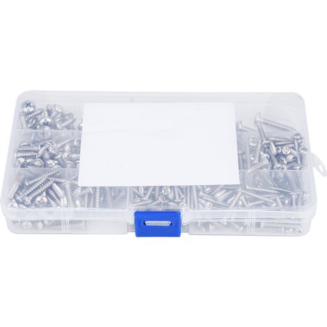Kit de 410 vis autotaraudeuses à tête ronde M3/M4/M5, pour mini-outils électriques (1/5)