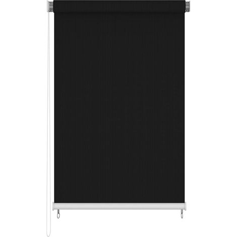 Store enrouleur d'extérieur en HDPE noir 145 x 230 cm pour balcon et pergola - PANGIVO (1/5)