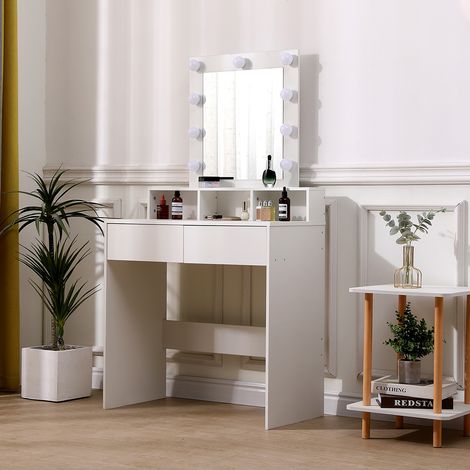 Makeup Dressing Table with Lighted Mirror (1/3)