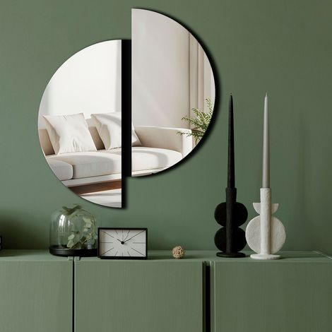 Espejo decorativo, espejo de pared, accesorio para el hogar. (1/3)