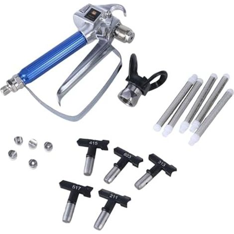 Kit de tuyau pulvérisation Airless avec pistolet, buses, protection pointe, machine Airless, utilisation industrielle - (1/5)