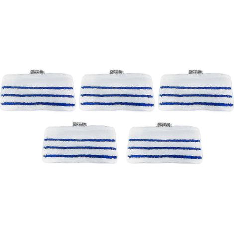 Lot de 5 lingettes AURA pour balai vapeur Black & Decker FSM1610 et FSM1630 (1/4)