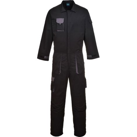 Combinaison de travail Multipoches Portwest CONTRAST TEXO Noir / Gris M (1/3)