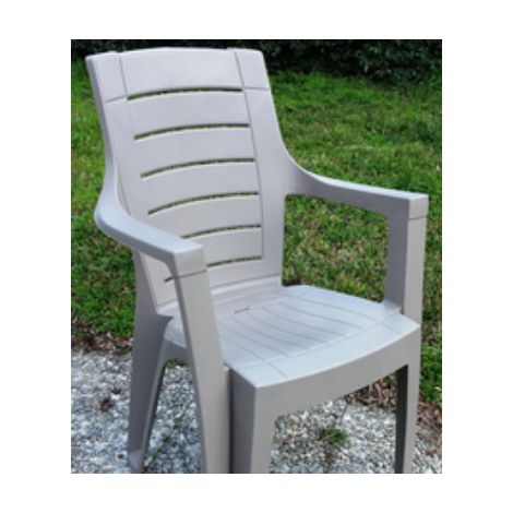 POLTRONA C/BRACCIOLI CLEOPATRA TORTORA DIMAPLAST 2000 PZ 1 (1/3)