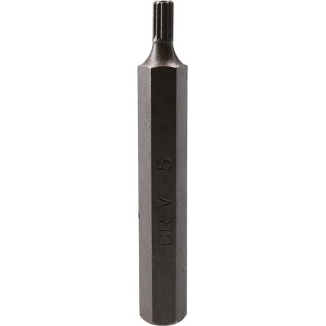 5mm longueur 75mm Bit cannelure 10mm queue pointe trempee carreTriple (1/3)