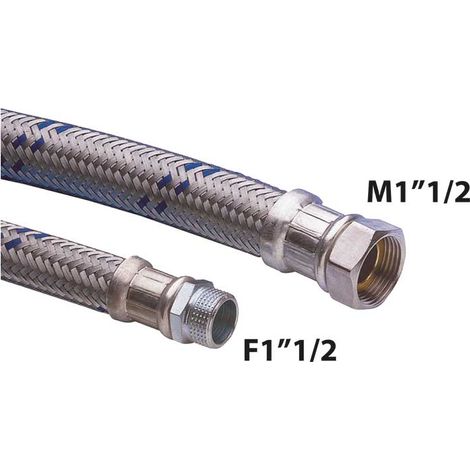 "FLESSIBILE ANTIVIBRANTE M/F 1""""1/2 IN ACCIAIO ZINCATO cm 30 - DN40"