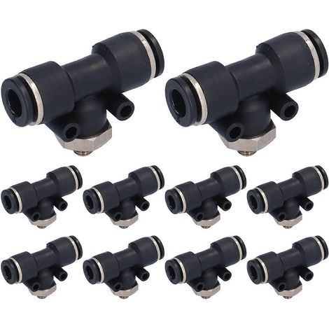 10 Stück Pneumatikschlauchverschraubungen aus robustem PVC mit Außengewinde, Verbindungszubehör für Automatisierungsanlagen