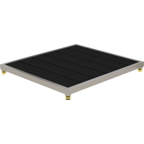 Eichenwald Modell 70 WPC Plattform für Solarduschen in Anthrazit