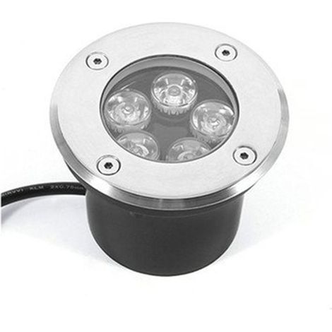 Spot d'extérieur encastrable au sol, étanche IP67 LED pour terrasse, spot d'extérieur rond praticable au sol, 220 V rond pour pelouse, jardin, Ø12x19cm 1pc (1/4)