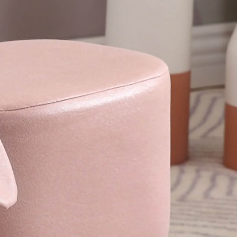 Tabourets bas en bois pour enfants, jolis tabourets en forme de petit chien, roses, pour la maison et la maternelle (1/5)