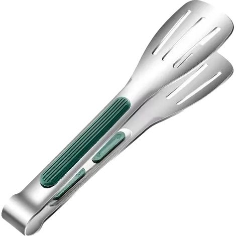 Pinze per alimenti, in acciaio inox, con impugnatura antiscivolo, 1 pezzo, 7 pollici (1/2)