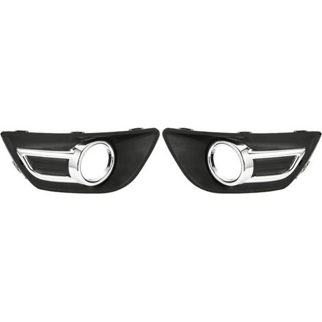 Paar Nebelscheinwerferabdeckungen Chrom für Citroën C4 2008 2011 Stoßstange (1/4)