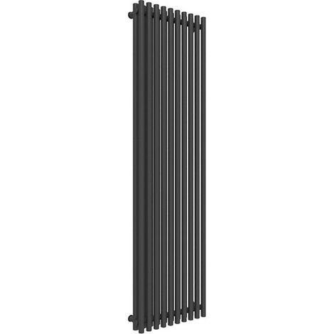 Radiatore acqua calda nero alto 1800mm e largo 490mm - 1550 Watt - TUN1800/490VWDSXN