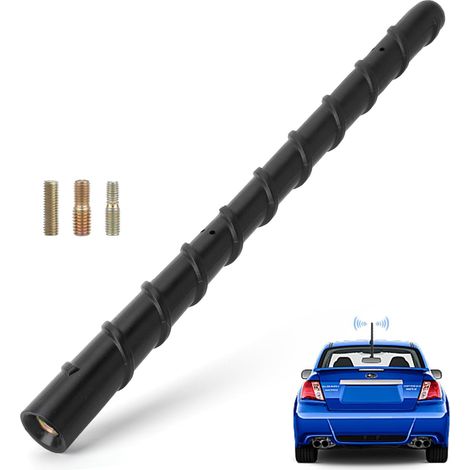 Antenne Voiture Courte 18cm Universelle – Réception FM/AM/Dab Stable, Antenne de Toit Radio avec Adaptateurs M4 M5 M6 – Installation Facile sans Outil, Résistante à la Corrosion et aux UV (1/5)